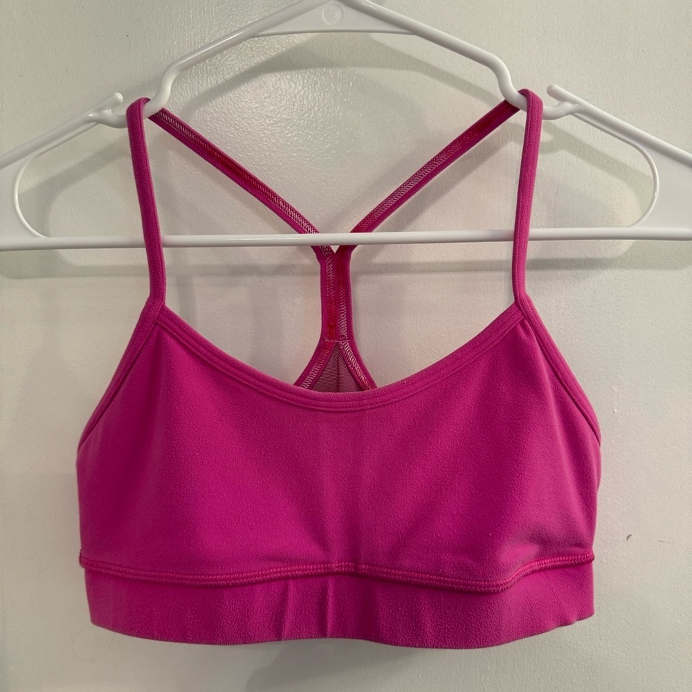 Lululemon Flow Y Bra Paris Perfection Pink
